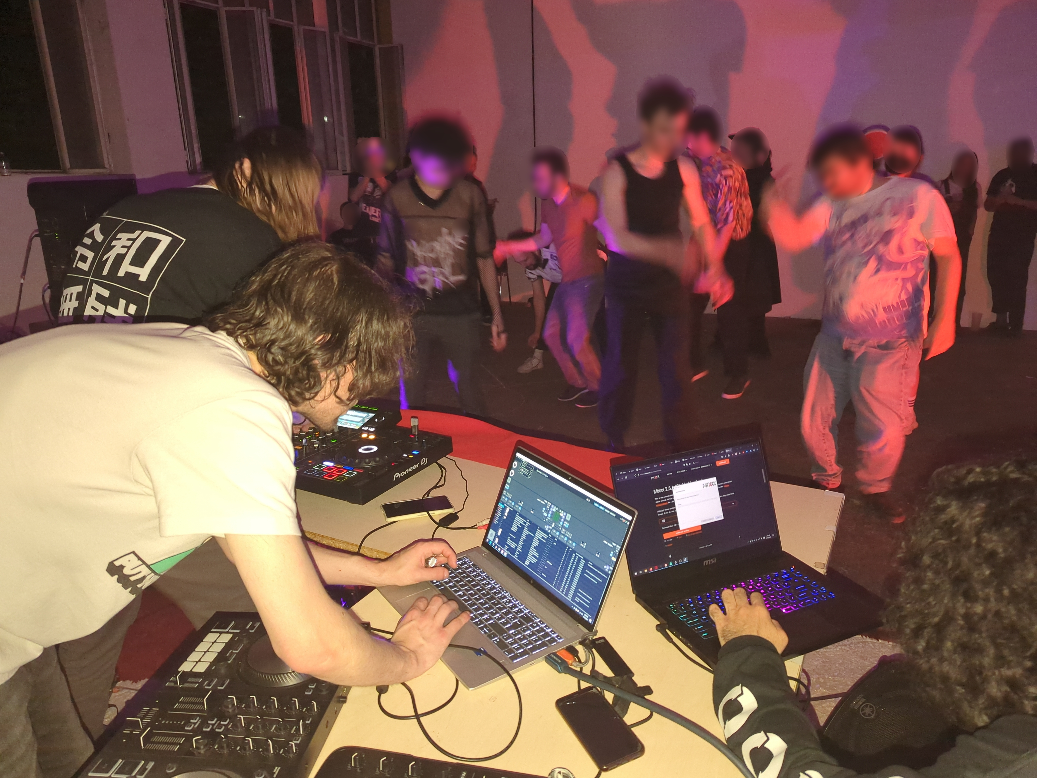 Figure 5: Ravers. This picture is in the midst of the TECHNICAL DIFFICULTIES of next section.